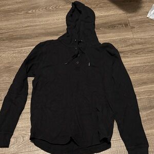 American Eagle Outfitters Black Hooded Sweater